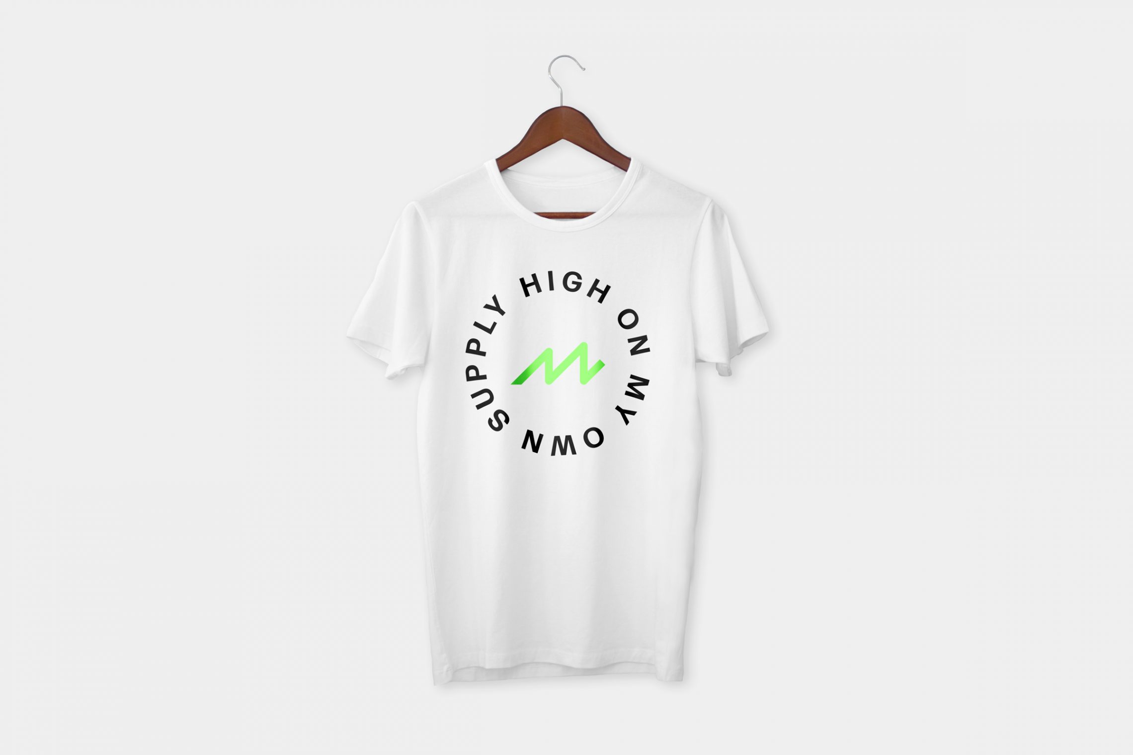 Power Climb apparel — High On My Own Supply circular tee